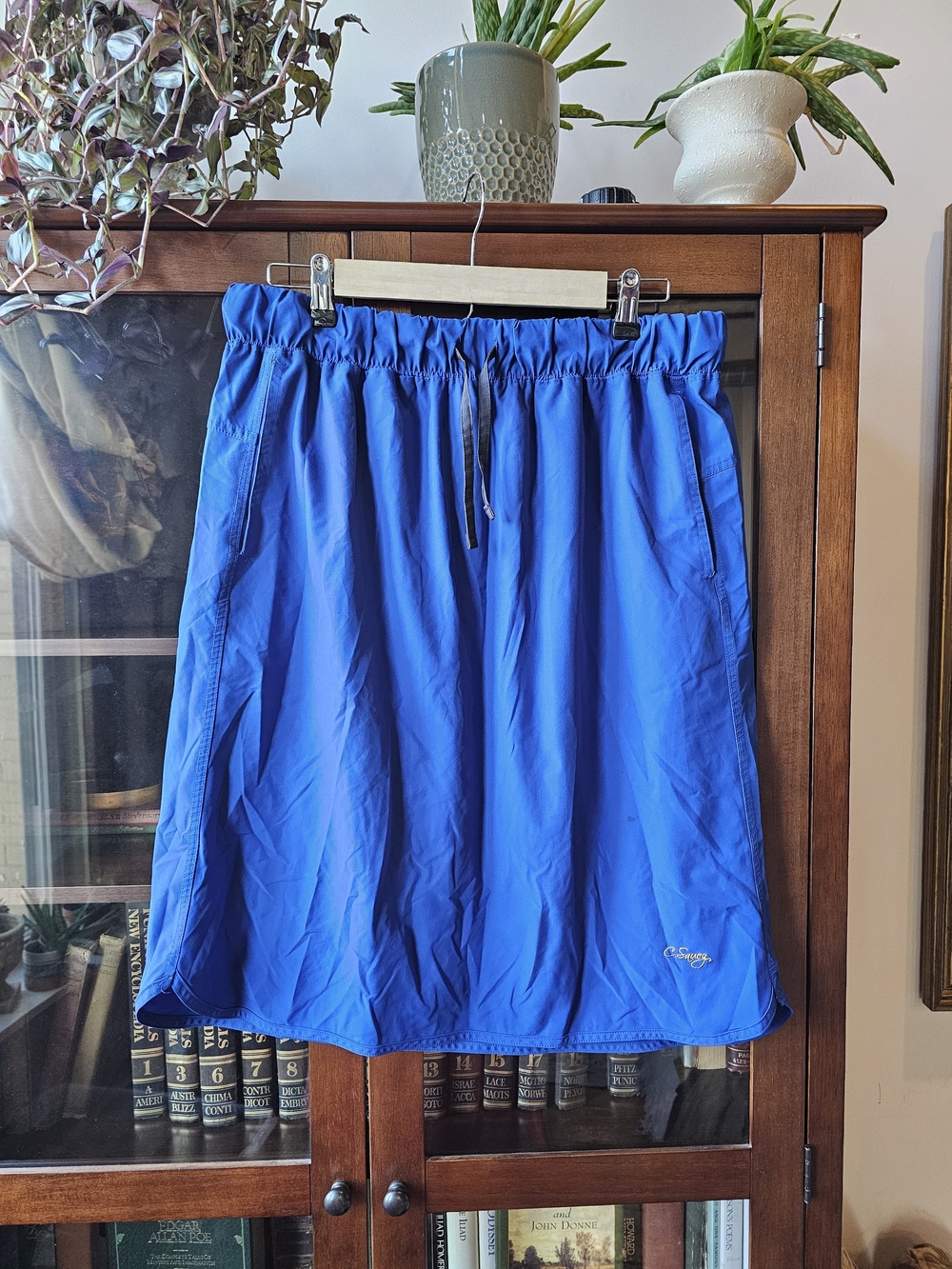 C. Saucy | Blue Scrub Active Midi Skirt